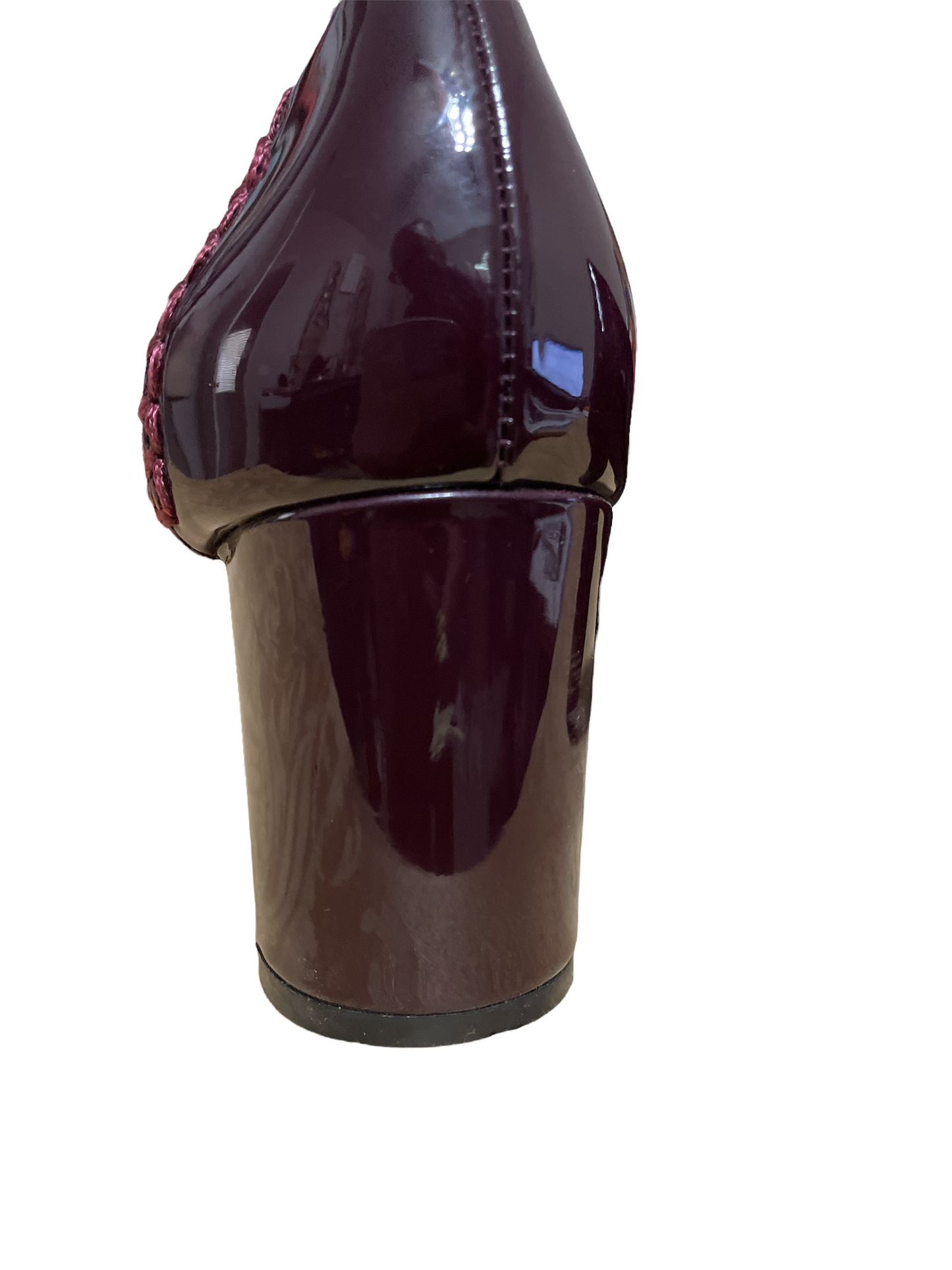 Tahari Patent Leather Classic Heeled Loafers - Sz 8