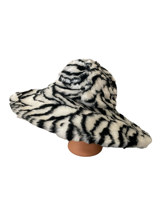 Zebra Pimp Daddy Black and White Fur Hat