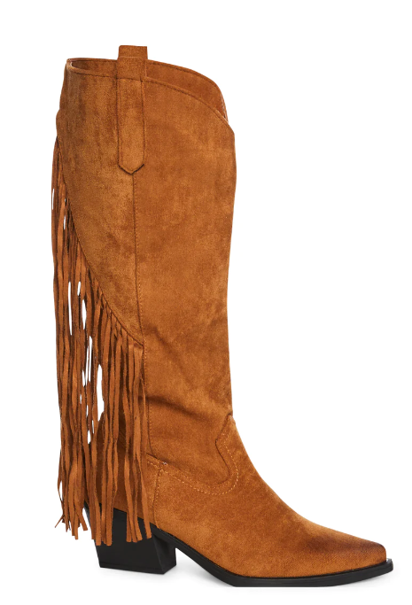 Tan Fringe Cowgirl Boots
