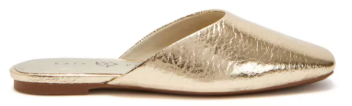 Kary Perry Evie Mule - Metallic Champagne Gold