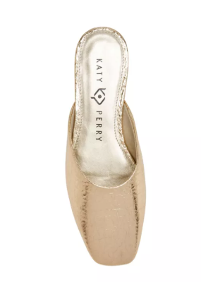 Kary Perry Evie Mule - Metallic Champagne Gold