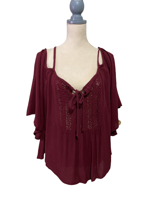 Forever 21 Plus Boho Style Blouse - Sz 2X