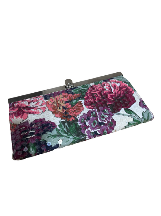 Floral and Sequin Wallet