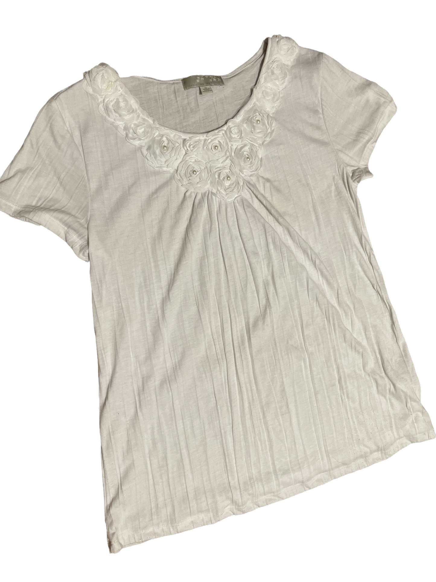 Carolyn Taylor Pearl Embellished Top - Sz M