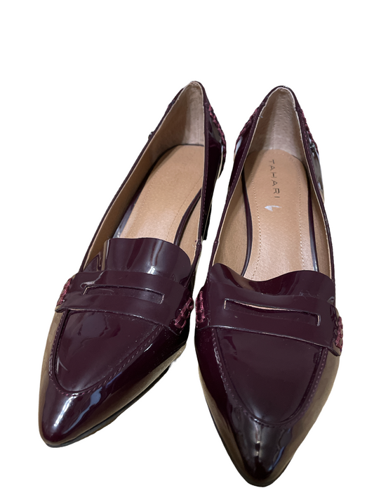 Tahari Patent Leather Classic Heeled Loafers - Sz 8